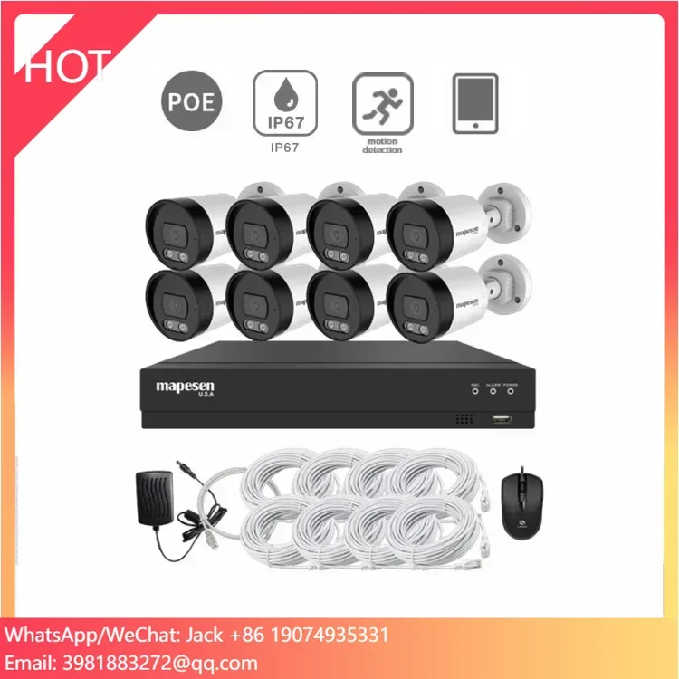 Home Security Video Recording Systems - Kit de surveillance vidéo PoE pour