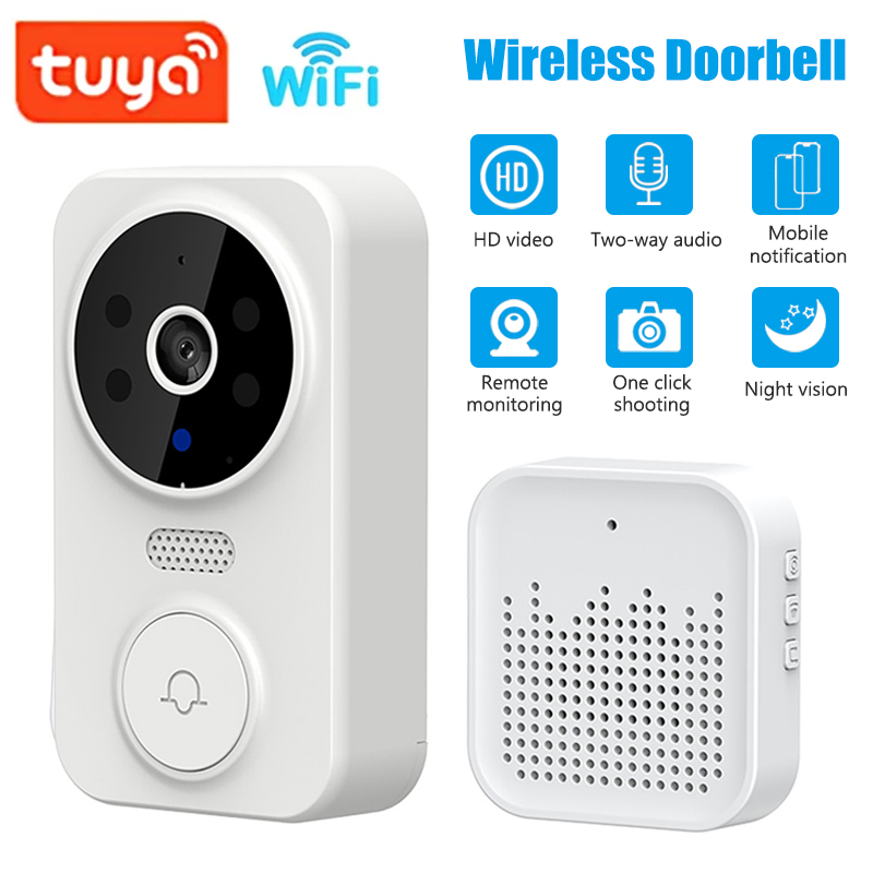 Home Security Doorbell Camera - Sonnette vidéo intelligente WiFi, caméra à