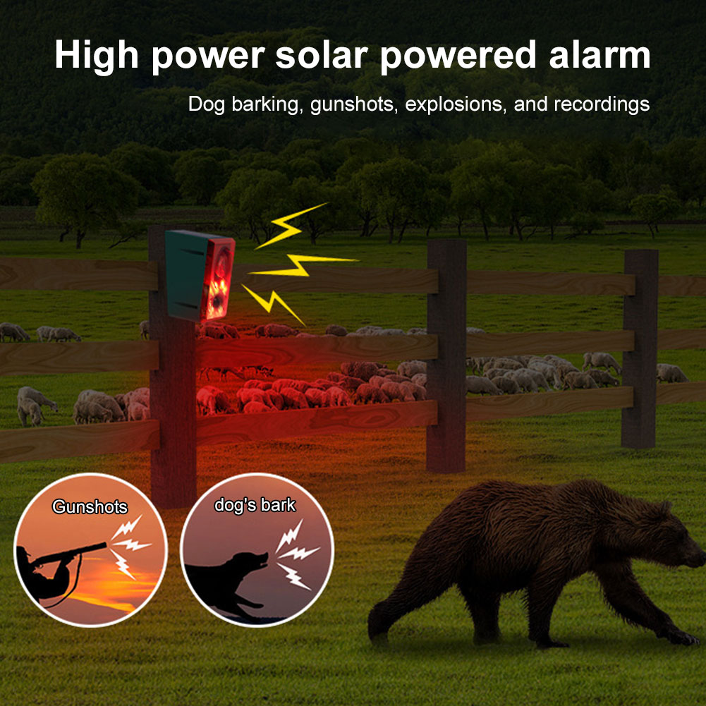Barking Dog Alarm - Alarme solaire extérieure à détecteur de