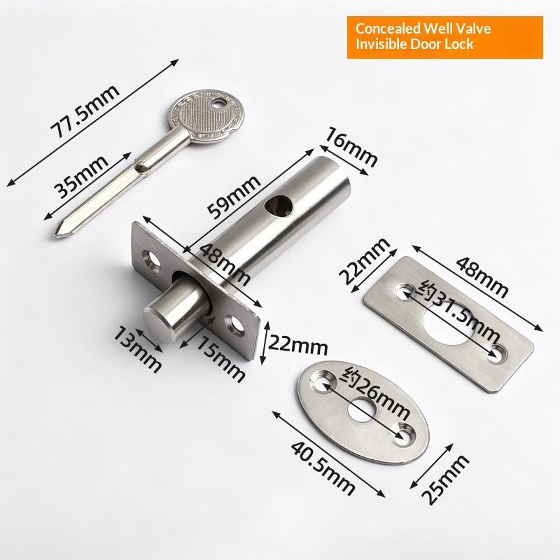 Home Security Essential - Serrure de porte cachée antivol en