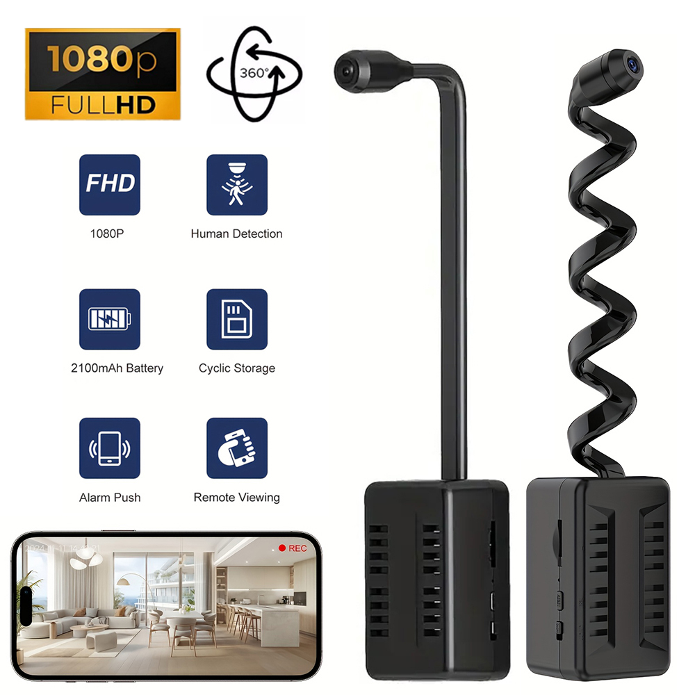 Hidden Camera Clock - HD 1080P Mini caméra détection de