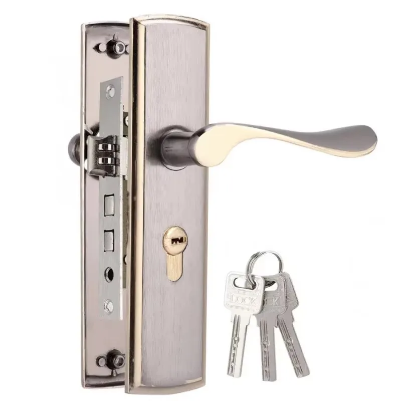 Home Security Essential - Serrure de poignée de porte dorée