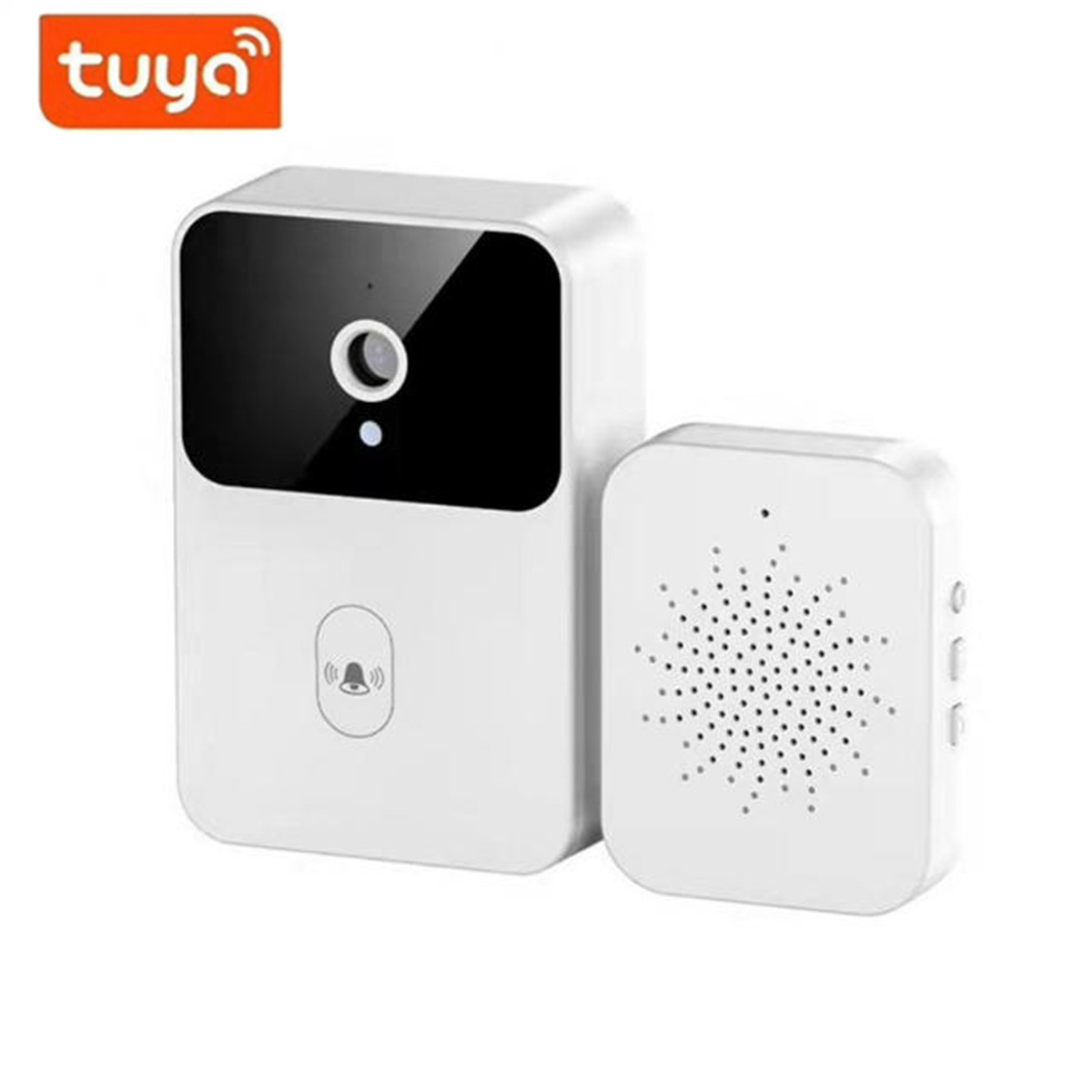 Home Security Doorbell Camera - Sonnette sans fil WiFi Tuya, caméra