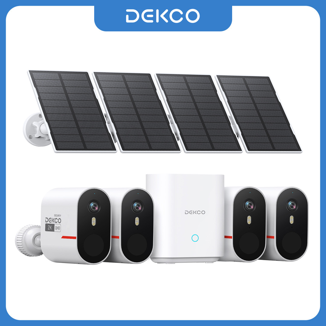 Home Security Kit - Système de caméra solaire WiFi Dekco