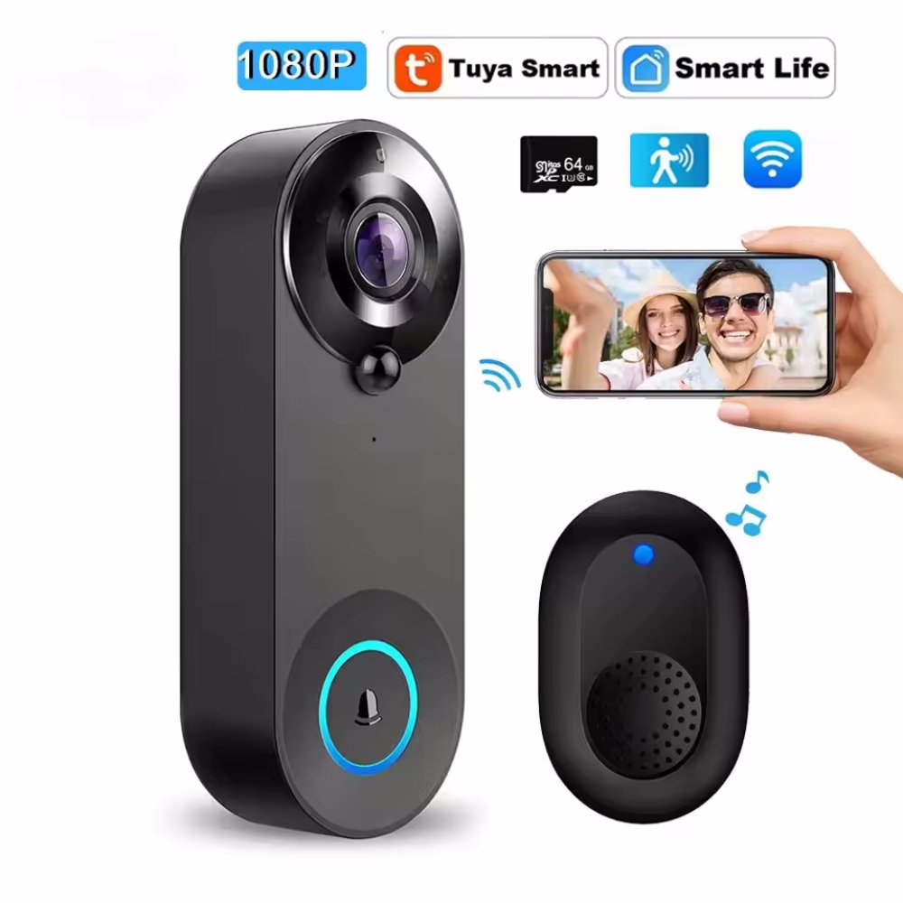 Tuya 1080P sans fil WIFI sonne - Home Security Doorbell Camera avis et prix