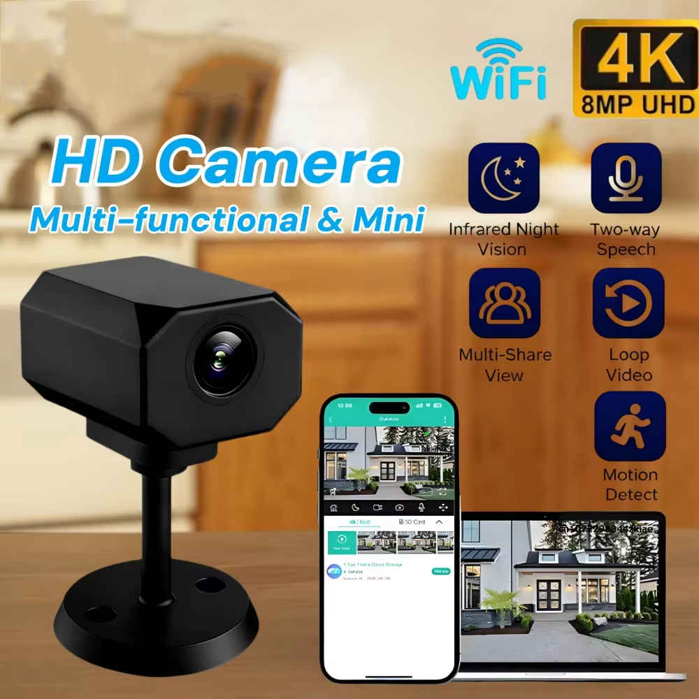 Caméra de sécurité WiFi HD 4K  - Home Security For Apartments avis et prix