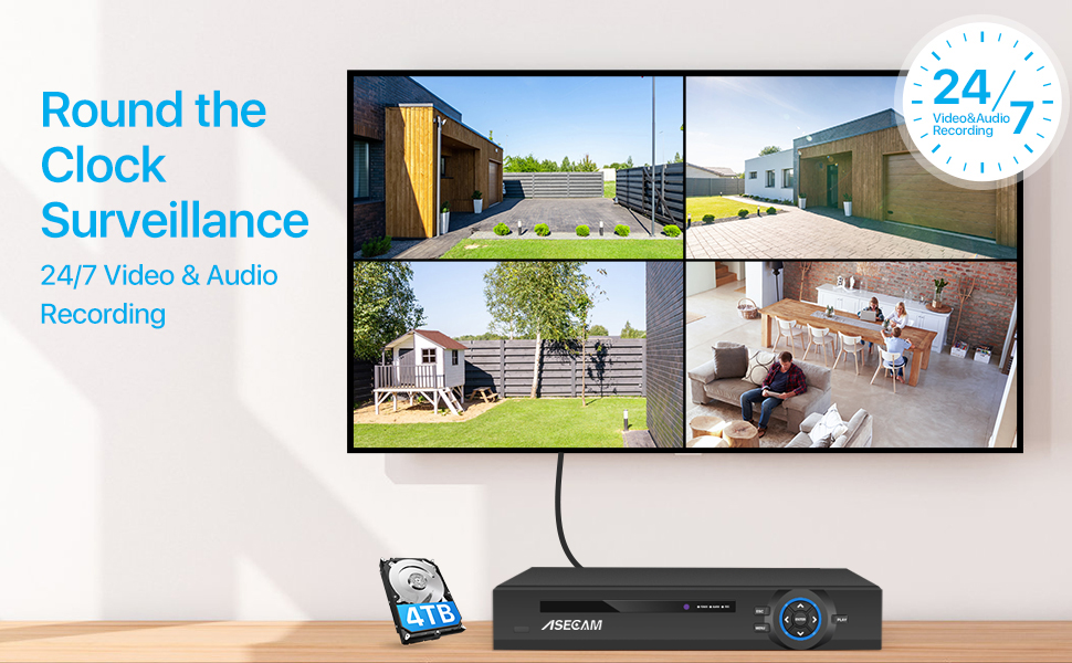 Super 8MP POE NVR enregistreur - Home Security Cameras avis et prix