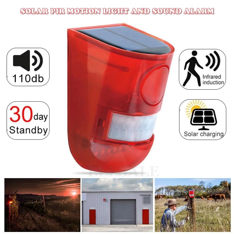 Lampe d'alarme solaire étanche - Home Security Blink avis et prix