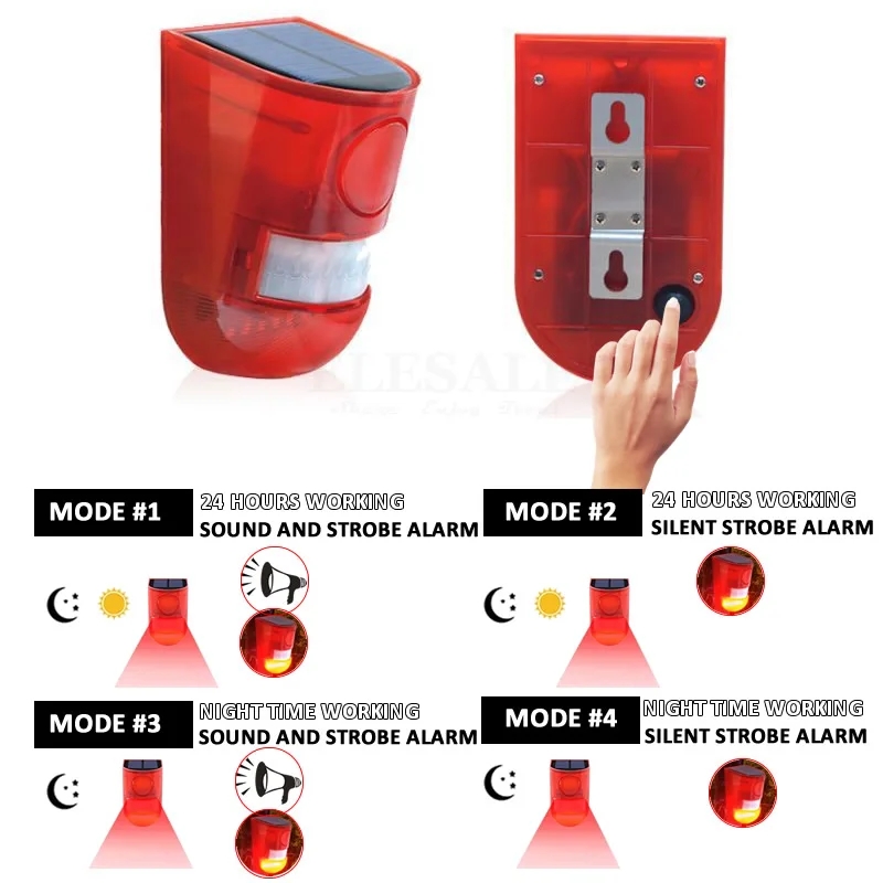 Lampe d'alarme solaire étanche - Home Security Blink avis et prix