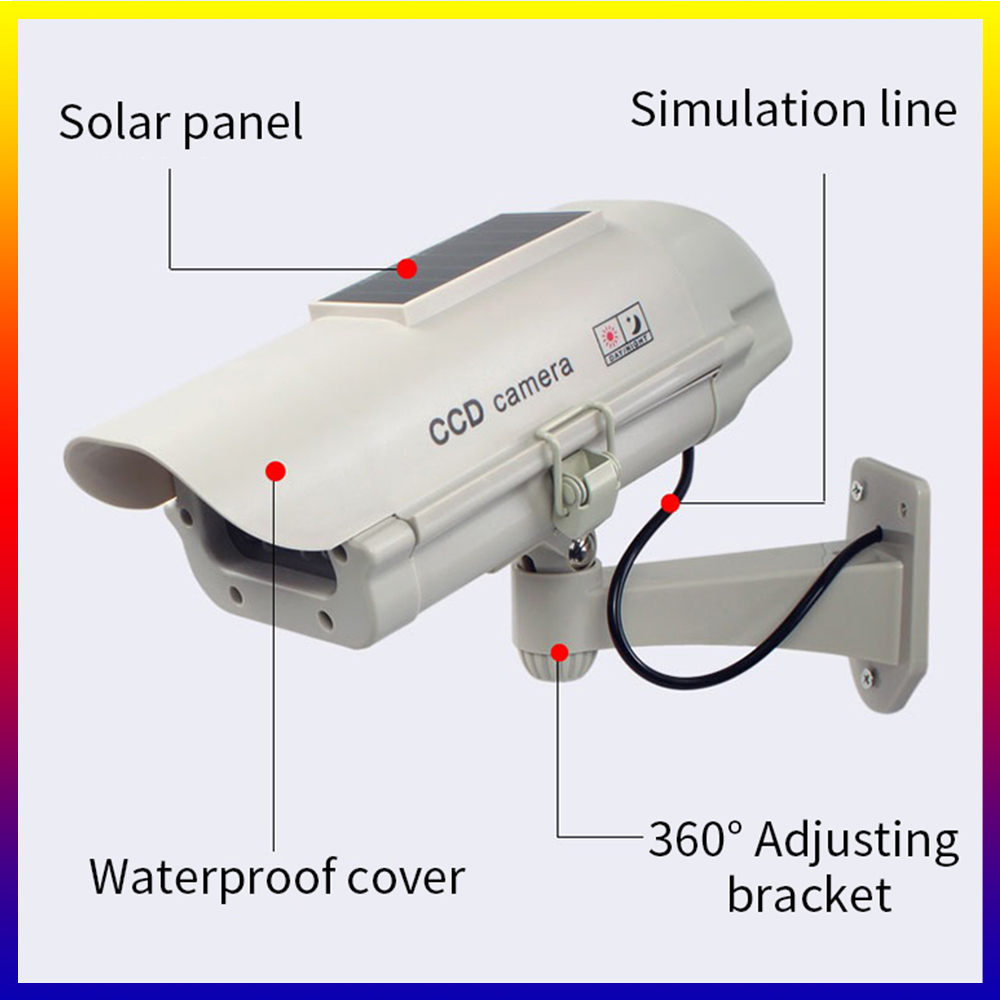 Caméra solaire de simulation é - Home Security For Apartments avis et prix