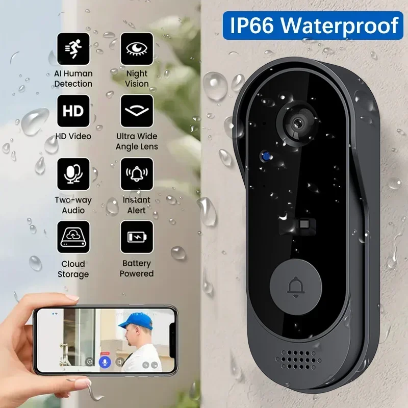 Sonnette vidéo HD sans fil éta - Home Security Doorbell Camera avis et prix