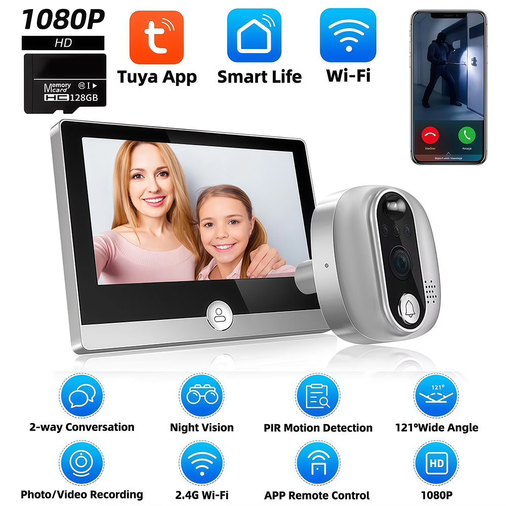 Caméra de sonnette de porte nu - Home Security Doorbell Camera avis et prix
