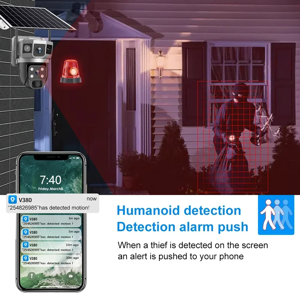 Caméra de sécurité V380 4K 3 é - Home Security For Apartments avis et prix