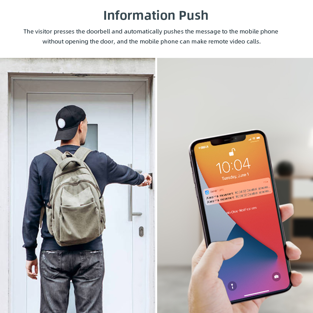 Sonnette vidéo Tuya 2MP étanch - Home Security Doorbell Camera avis et prix