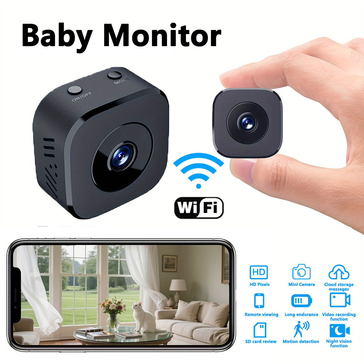 1080P HD Mini caméra WiFi sécu - Home Security Cameras avis et prix