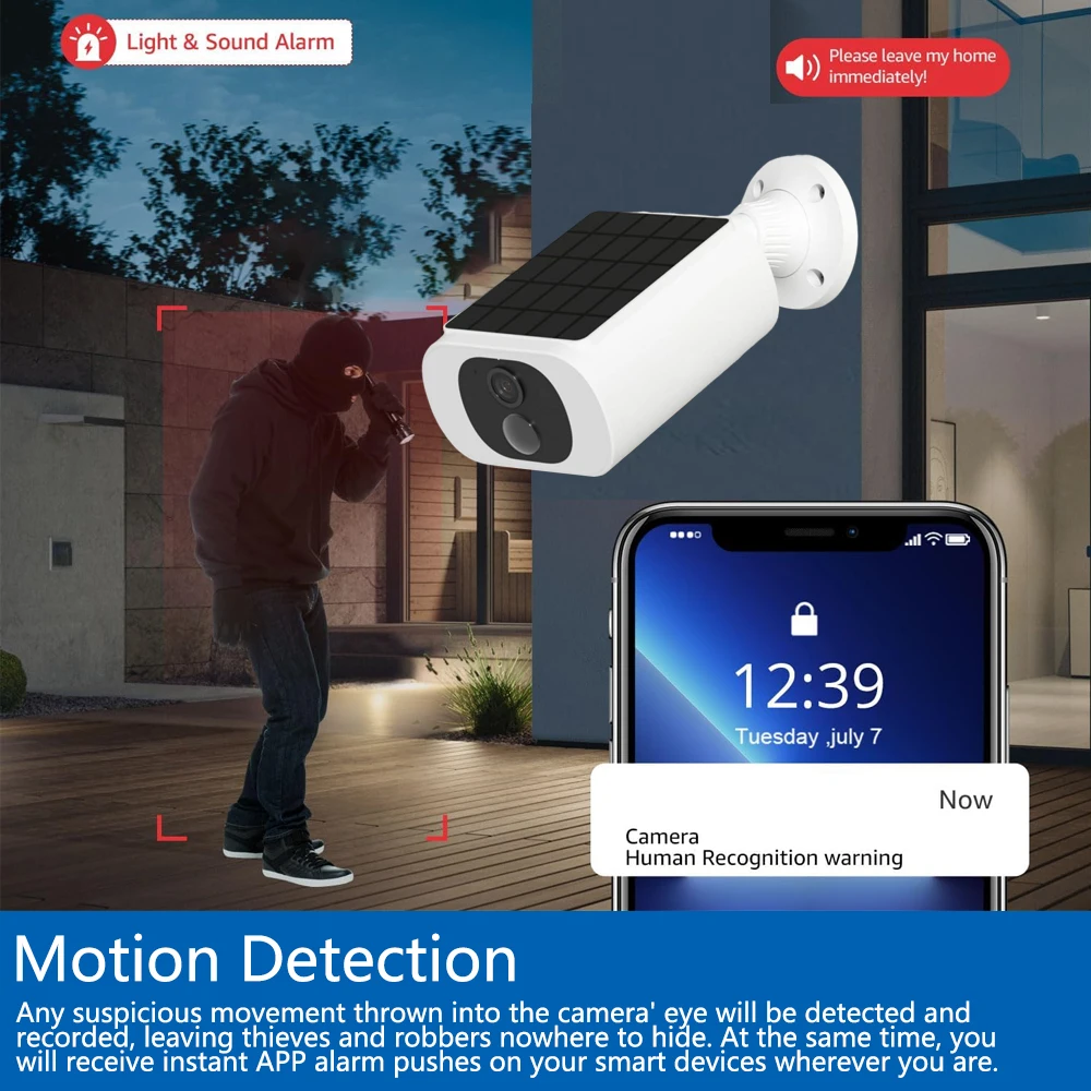 Caméra de sécurité solaire Tuy - Home Security For Apartments avis et prix