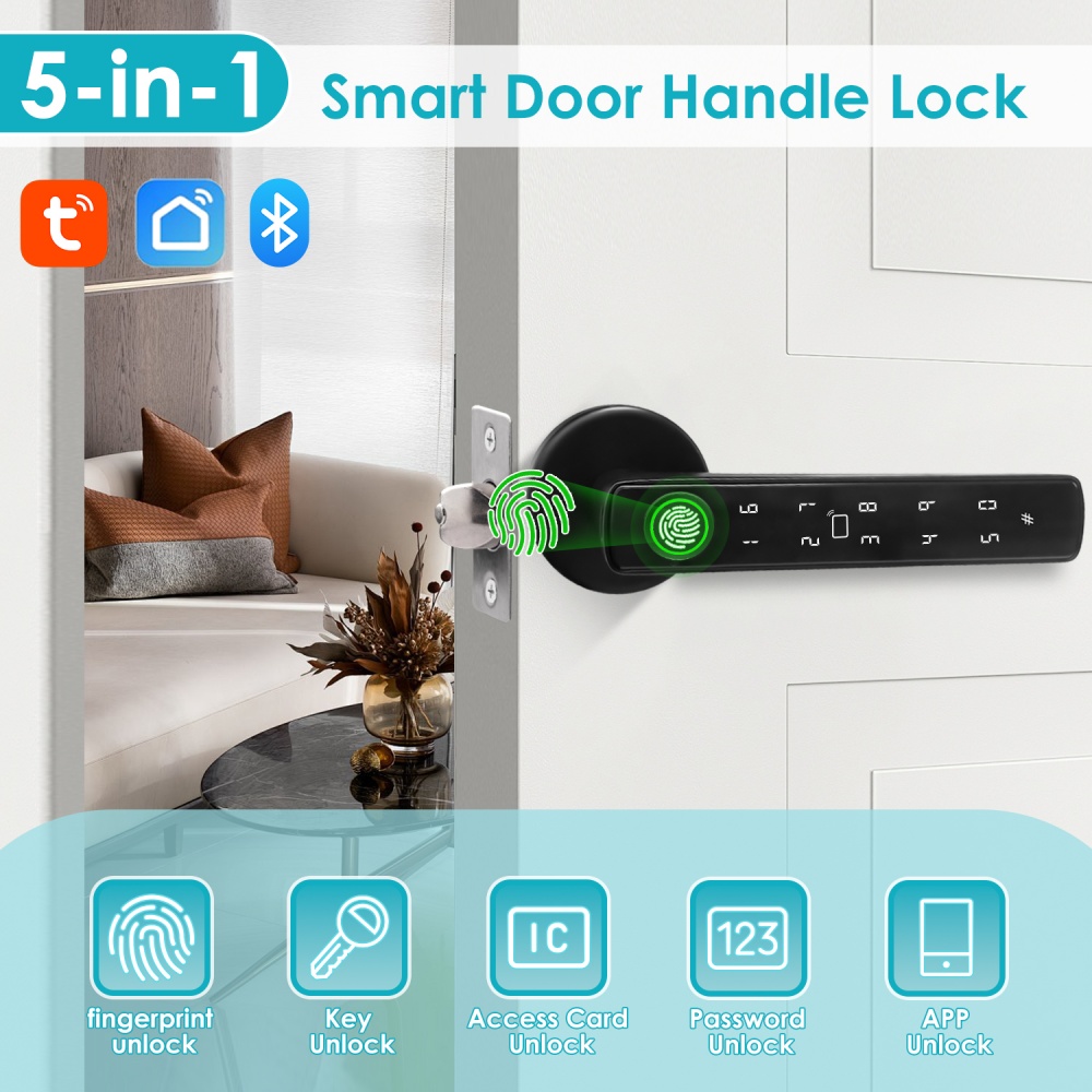 YFK Tuya Serrure de poignée de - Home Security For Apartments avis et prix